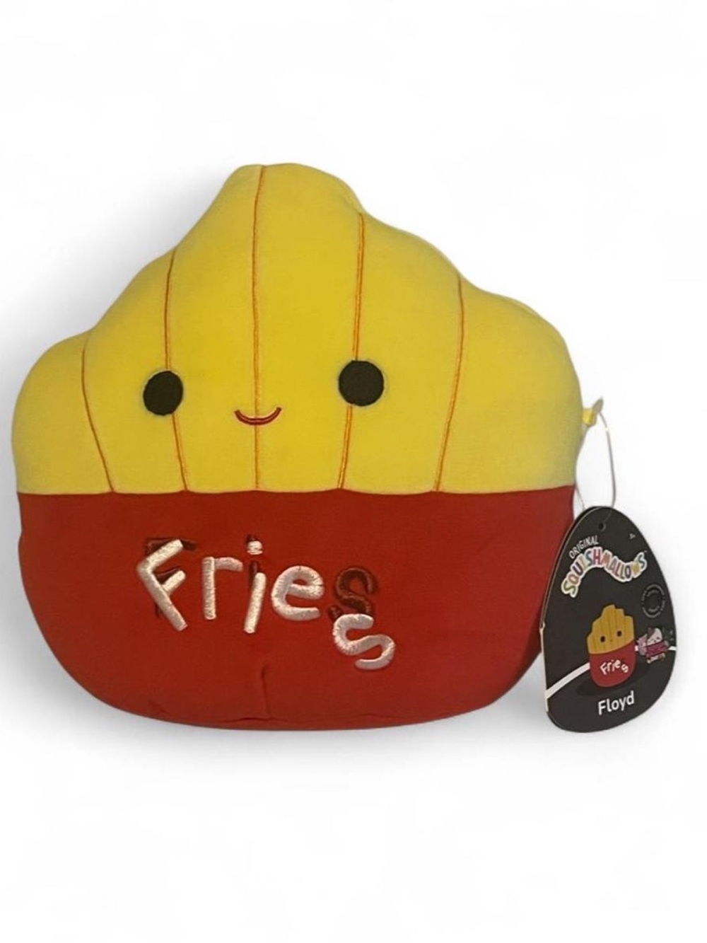 Rare Squishmallow Fries Floyd Plush - 8 inch. Squish Day 2025. Letters falling